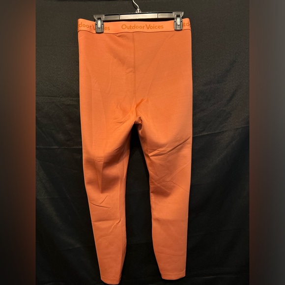 Outdoor Voices Leggings Womens Large Orange Performance Compression Training Gym - Picture 9 of 13
